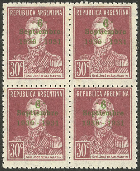 Lot 275 - Argentina general issues -  Guillermo Jalil - Philatino Auction # 2521 ARGENTINA: 