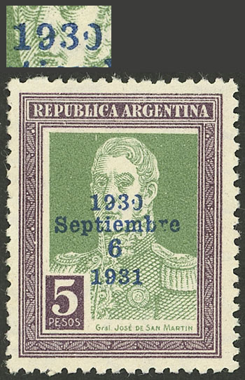 Lot 277 - Argentina general issues -  Guillermo Jalil - Philatino Auction # 2521 ARGENTINA: 