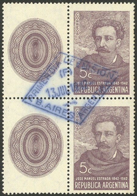 Lot 365 - Argentina general issues -  Guillermo Jalil - Philatino Auction # 2521 ARGENTINA: 