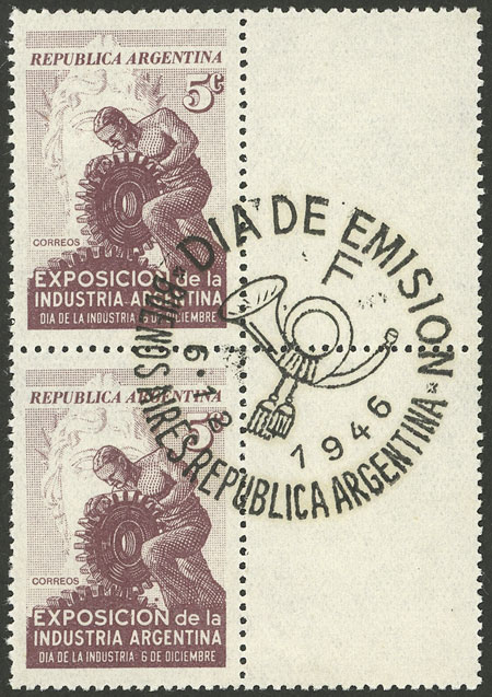 Lot 419 - Argentina general issues -  Guillermo Jalil - Philatino Auction # 2521 ARGENTINA: 