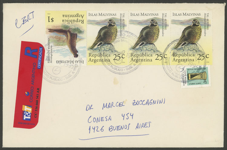 Lot 1041 - Argentina postal history -  Guillermo Jalil - Philatino Auction # 2521 ARGENTINA: 