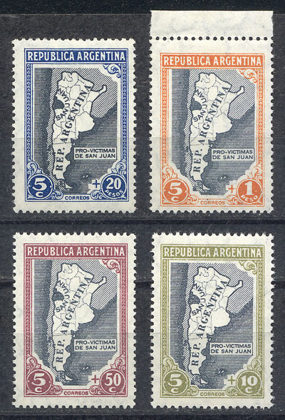 Lot 402 - Argentina general issues -  Guillermo Jalil - Philatino Auction # 2521 ARGENTINA: 