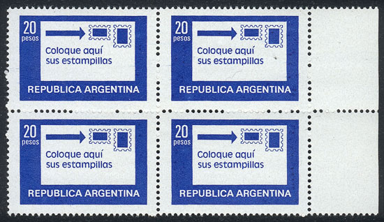 Lot 707 - Argentina general issues - Guillermo Jalil - Philatino Auction # 2521 ARGENTINA: Lot 707 - Argentina general issues - Guillermo Jalil - Philatino Auction # 2521 ARGENTINA: