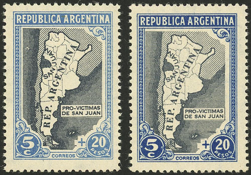 Lot 403 - Argentina general issues -  Guillermo Jalil - Philatino Auction # 2521 ARGENTINA: 