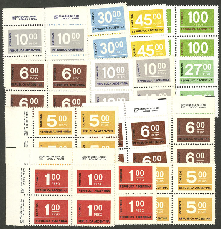 Lot 691 - Argentina general issues -  Guillermo Jalil - Philatino Auction # 2521 ARGENTINA: 