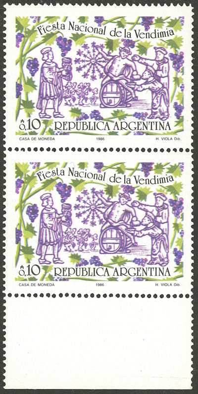 Lot 737 - Argentina general issues -  Guillermo Jalil - Philatino Auction # 2521 ARGENTINA: 