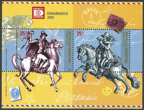 Lot 829 - Argentina souvenir sheets -  Guillermo Jalil - Philatino Auction # 2521 ARGENTINA: 