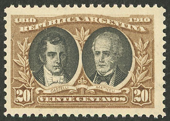 Lot 211 - Argentina general issues -  Guillermo Jalil - Philatino Auction # 2521 ARGENTINA: 