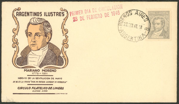 Lot 393 - Argentina general issues -  Guillermo Jalil - Philatino Auction # 2521 ARGENTINA: 