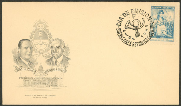 Lot 414 - Argentina general issues -  Guillermo Jalil - Philatino Auction # 2521 ARGENTINA: 