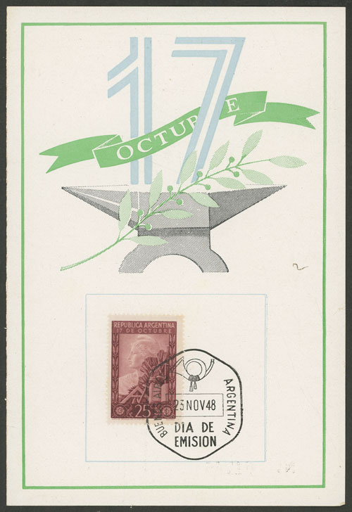 Lot 429 - Argentina general issues -  Guillermo Jalil - Philatino Auction # 2521 ARGENTINA: 