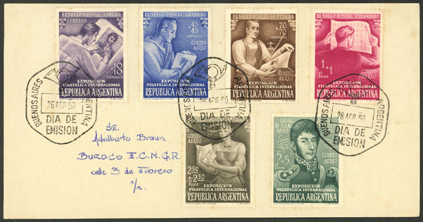 Lot 436 - Argentina general issues -  Guillermo Jalil - Philatino Auction # 2521 ARGENTINA: 