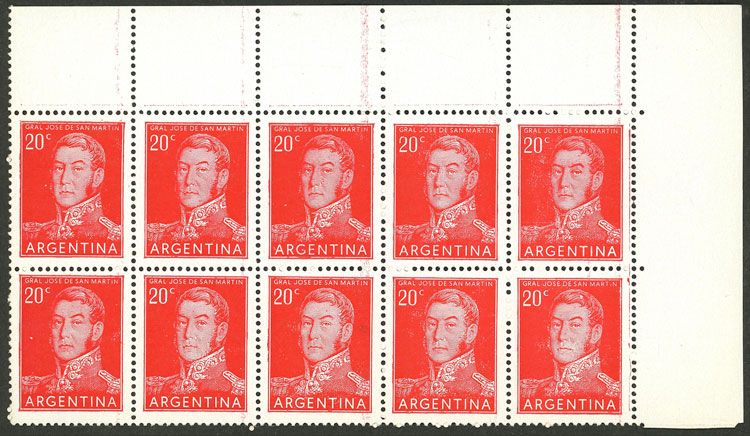 Lot 475 - Argentina general issues -  Guillermo Jalil - Philatino Auction # 2521 ARGENTINA: 