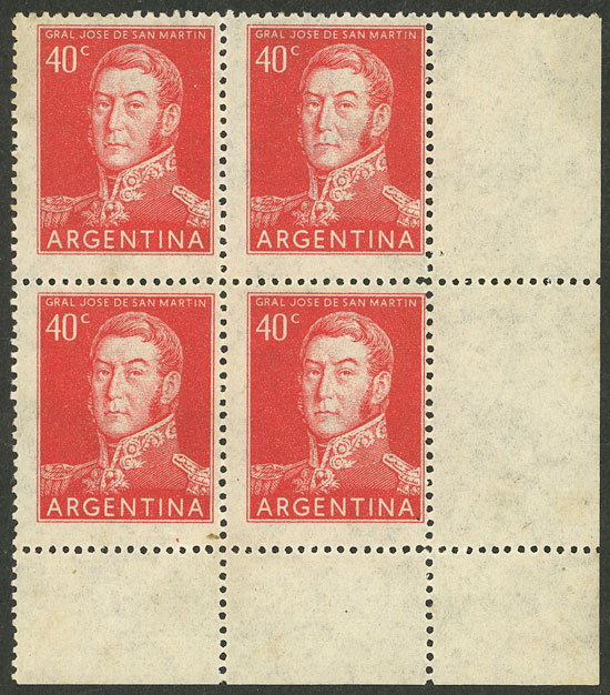 Lot 491 - Argentina general issues -  Guillermo Jalil - Philatino Auction # 2521 ARGENTINA: 