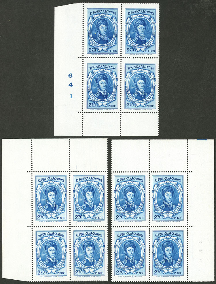 Lot 666 - Argentina general issues -  Guillermo Jalil - Philatino Auction # 2521 ARGENTINA: 