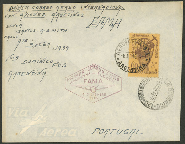 Lot 1014 - Argentina postal history -  Guillermo Jalil - Philatino Auction # 2521 ARGENTINA: 