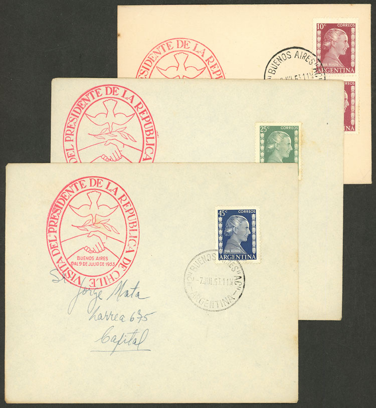 Lot 1017 - Argentina postal history -  Guillermo Jalil - Philatino Auction # 2521 ARGENTINA: 