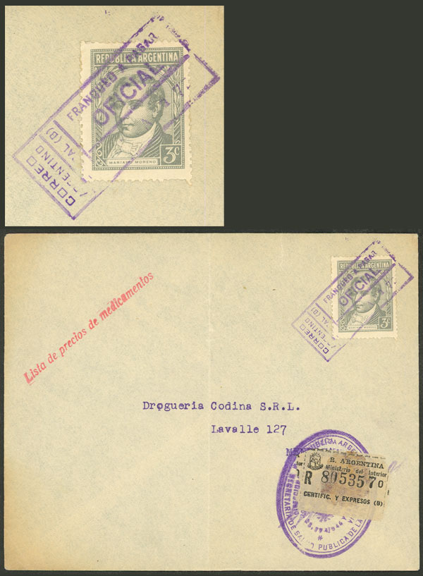 Lot 392 - Argentina general issues -  Guillermo Jalil - Philatino Auction # 2521 ARGENTINA: 