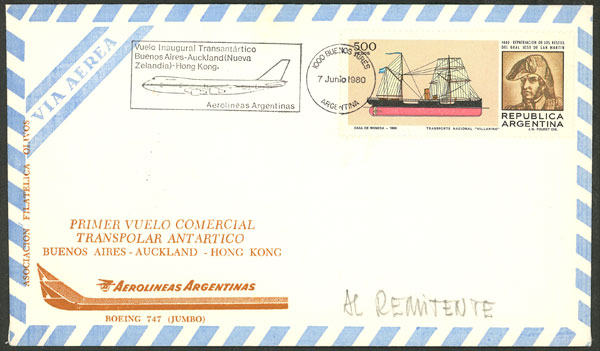 Lot 1038 - Argentina postal history -  Guillermo Jalil - Philatino Auction # 2521 ARGENTINA: 