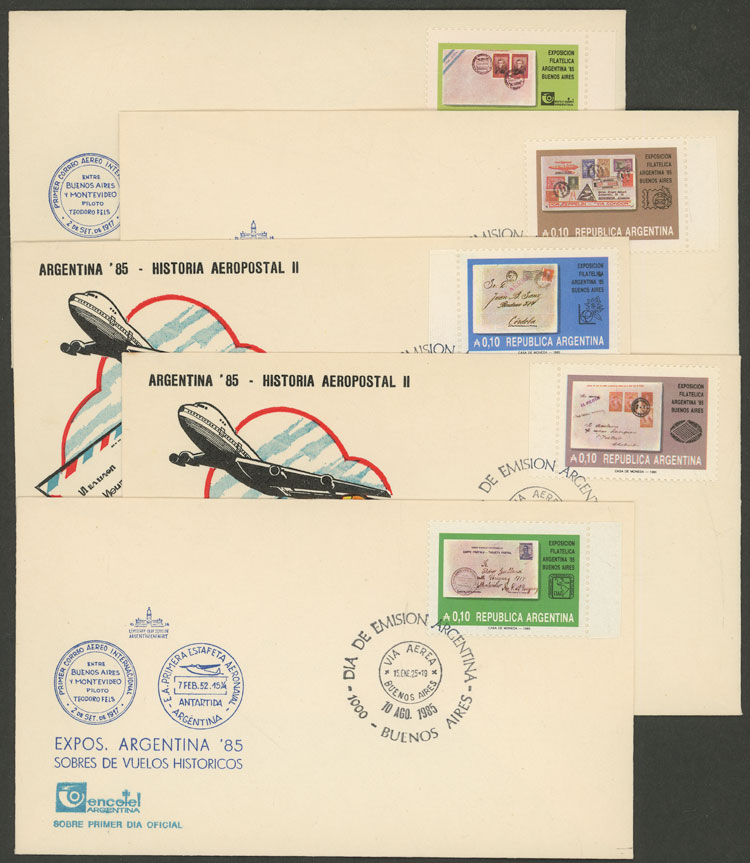 Lot 736 - Argentina general issues -  Guillermo Jalil - Philatino Auction # 2521 ARGENTINA: 