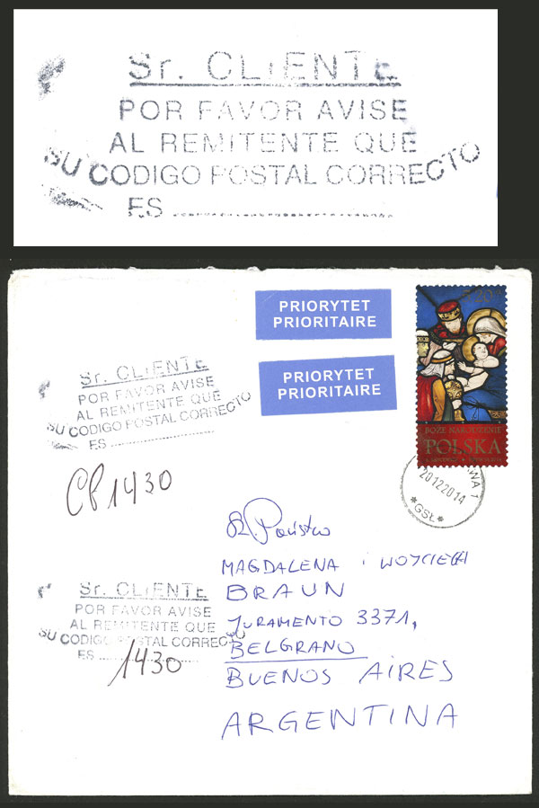 Lot 1042 - Argentina postal history -  Guillermo Jalil - Philatino Auction # 2521 ARGENTINA: 