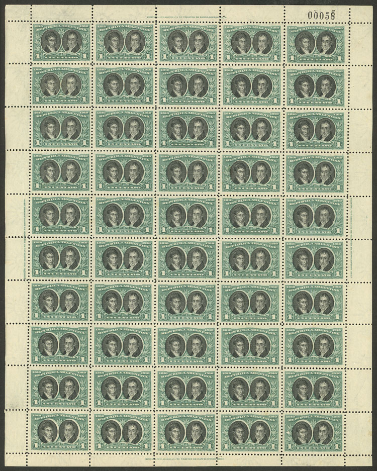 Lot 208 - Argentina general issues -  Guillermo Jalil - Philatino Auction # 2521 ARGENTINA: 
