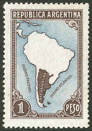 Lot 300 - Argentina general issues -  Guillermo Jalil - Philatino Auction # 2521 ARGENTINA: 
