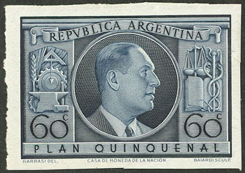 Lot 439 - Argentina general issues -  Guillermo Jalil - Philatino Auction # 2521 ARGENTINA: 