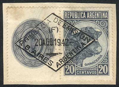 Lot 387 - Argentina general issues -  Guillermo Jalil - Philatino Auction # 2521 ARGENTINA: 