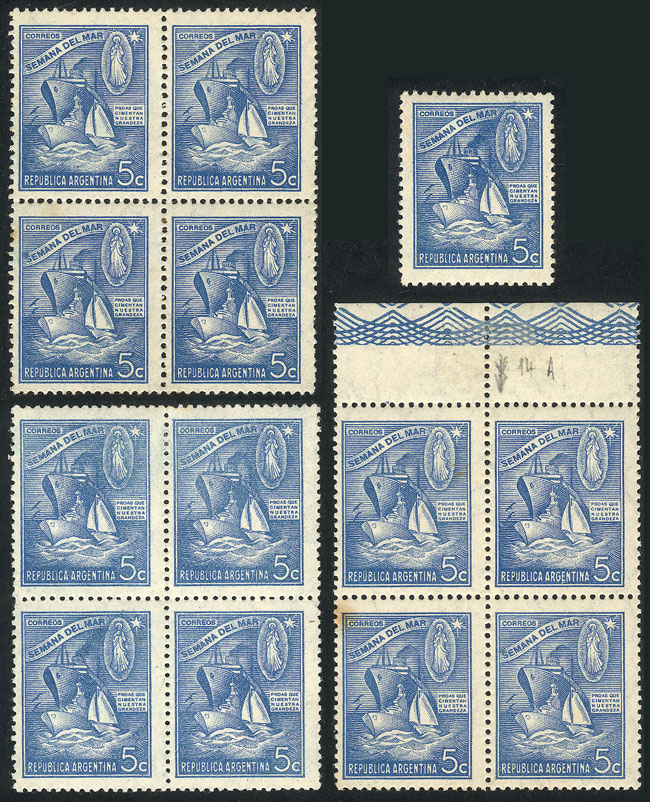Lot 401 - Argentina general issues -  Guillermo Jalil - Philatino Auction # 2521 ARGENTINA: 