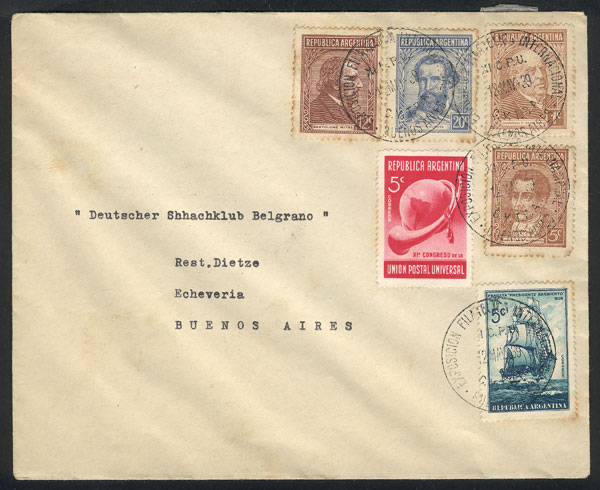 Lot 1007 - Argentina postal history -  Guillermo Jalil - Philatino Auction # 2521 ARGENTINA: 