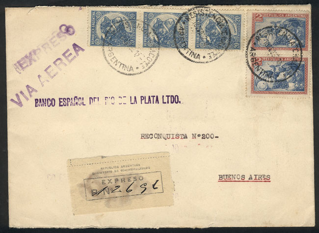 Lot 1015 - Argentina postal history -  Guillermo Jalil - Philatino Auction # 2521 ARGENTINA: 