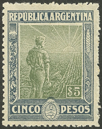 Lot 267 - Argentina general issues -  Guillermo Jalil - Philatino Auction # 2523 ARGENTINA: General auction with material of all periods, including rarities