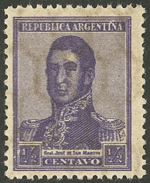 Lot 277 - Argentina general issues -  Guillermo Jalil - Philatino Auction # 2523 ARGENTINA: General auction with material of all periods, including rarities