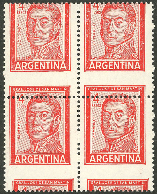 Lot 600 - Argentina general issues -  Guillermo Jalil - Philatino Auction # 2523 ARGENTINA: General auction with material of all periods, including rarities