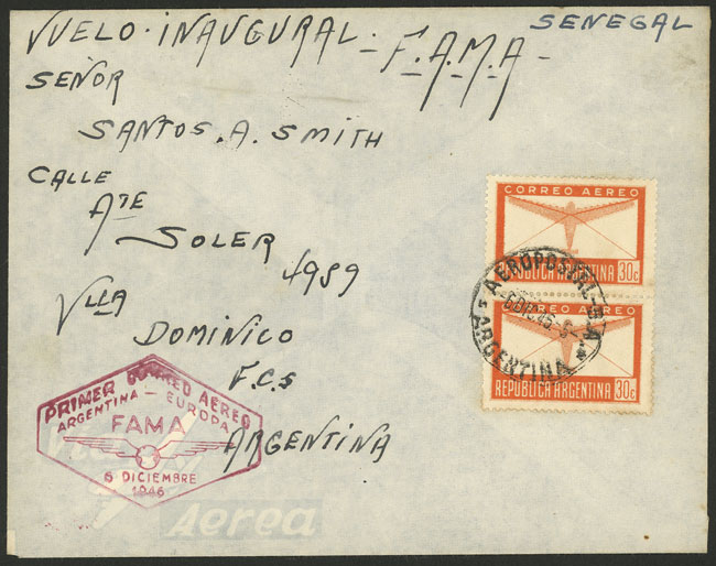 Lot 1066 - Argentina postal history - Guillermo Jalil - Philatino Auction # 2523 ARGENTINA: General auction with material of all periods, including rarities Lot 1066 - Argentina postal history - Guillermo Jalil - Philatino Auction # 2523 ARGENTINA: General auction with material of all periods, including rarities