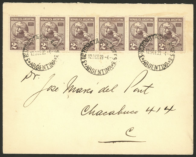 Lot 1049 - Argentina postal history - Guillermo Jalil - Philatino Auction # 2523 ARGENTINA: General auction with material of all periods, including rarities Lot 1049 - Argentina postal history - Guillermo Jalil - Philatino Auction # 2523 ARGENTINA: General auction with material of all periods, including rarities