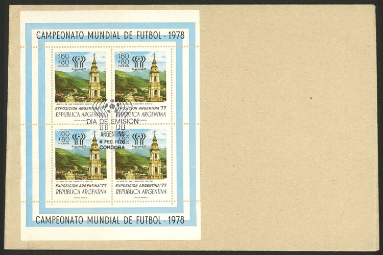 Lot 844 - Argentina souvenir sheets -  Guillermo Jalil - Philatino Auction # 2523 ARGENTINA: General auction with material of all periods, including rarities