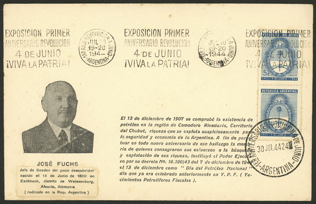 Lot 478 - Argentina general issues -  Guillermo Jalil - Philatino Auction # 2523 ARGENTINA: General auction with material of all periods, including rarities
