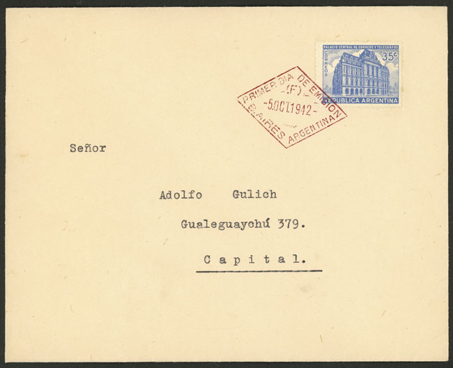 Lot 462 - Argentina general issues -  Guillermo Jalil - Philatino Auction # 2523 ARGENTINA: General auction with material of all periods, including rarities