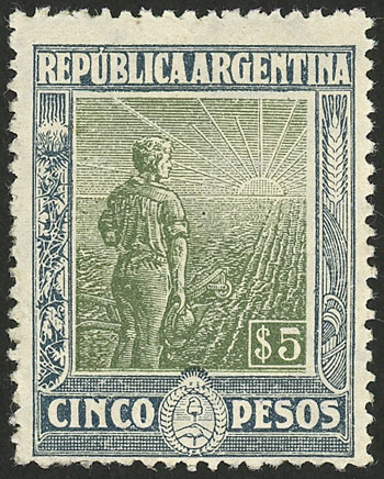 Lot 268 - Argentina general issues -  Guillermo Jalil - Philatino Auction # 2523 ARGENTINA: General auction with material of all periods, including rarities