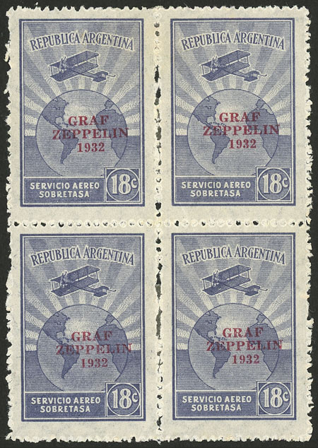 Lot 354 - Argentina general issues -  Guillermo Jalil - Philatino Auction # 2523 ARGENTINA: General auction with material of all periods, including rarities