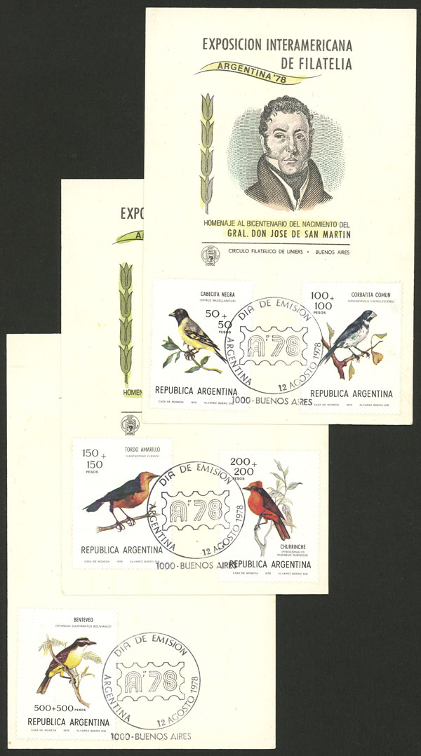 Lot 733 - Argentina general issues -  Guillermo Jalil - Philatino Auction # 2523 ARGENTINA: General auction with material of all periods, including rarities