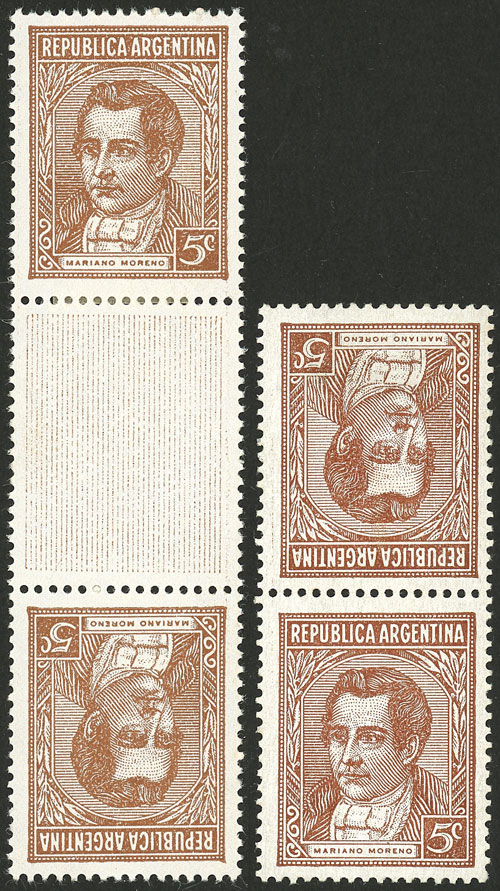 Lot 406 - Argentina general issues -  Guillermo Jalil - Philatino Auction # 2523 ARGENTINA: General auction with material of all periods, including rarities