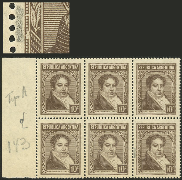 Lot 390 - Argentina general issues -  Guillermo Jalil - Philatino Auction # 2523 ARGENTINA: General auction with material of all periods, including rarities
