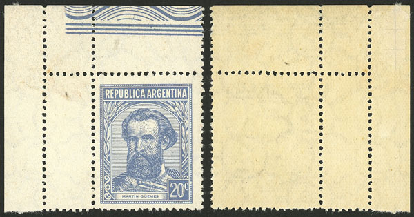 Lot 371 - Argentina general issues -  Guillermo Jalil - Philatino Auction # 2523 ARGENTINA: General auction with material of all periods, including rarities