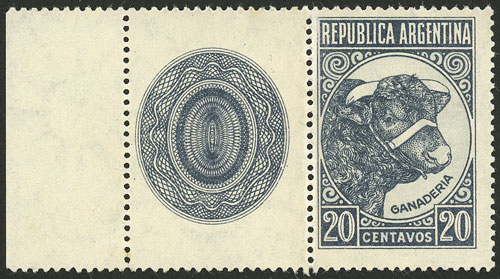 Lot 461 - Argentina general issues -  Guillermo Jalil - Philatino Auction # 2523 ARGENTINA: General auction with material of all periods, including rarities