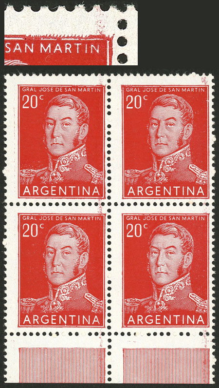 Lot 537 - Argentina general issues -  Guillermo Jalil - Philatino Auction # 2523 ARGENTINA: General auction with material of all periods, including rarities