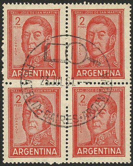 Lot 590 - Argentina general issues -  Guillermo Jalil - Philatino Auction # 2523 ARGENTINA: General auction with material of all periods, including rarities