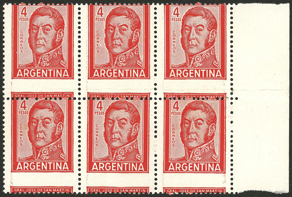 Lot 598 - Argentina general issues -  Guillermo Jalil - Philatino Auction # 2523 ARGENTINA: General auction with material of all periods, including rarities